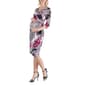 Plus Size 24/7 Comfort Apparel Red Maternity Wrap Dress - image 3