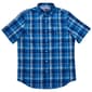 Mens Chaps Easy Care Plaid Button Down Shirt - Estate Blue - image 1