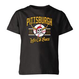 Boys 8-20 Tailgate Pittsburgh Baseball Lets Go Bucs Tee