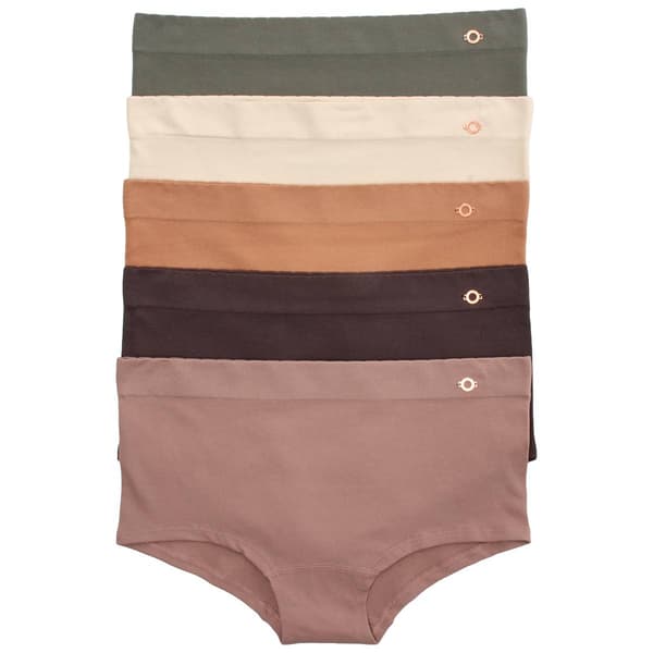 Womens Danskin 5Pk Seamless Full Hipster with Baby Rib