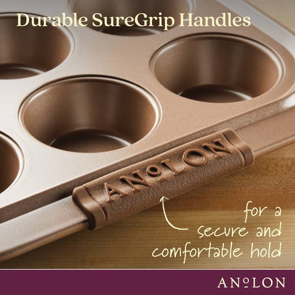 Anolon&#174; Advanced Nonstick Bakeware 12-Cup Muffin Pan