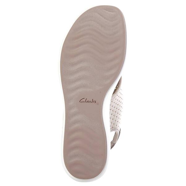 Womens Clarks&#174; Drift Blossom Slingback Thong Sandals