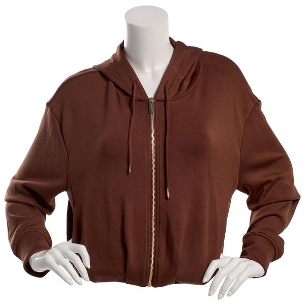 Juniors Love Tree Soft Air Cinch Waist Zip Hoodie - image 