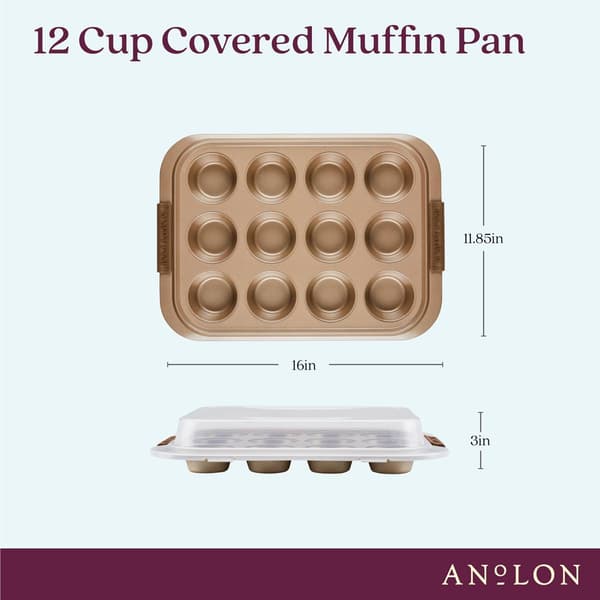 Anolon&#174; Advanced Nonstick Bakeware 12-Cup Muffin Pan