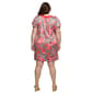 Plus Size 24/7 Comfort Apparel Pink Paisley Mini Dress - image 3