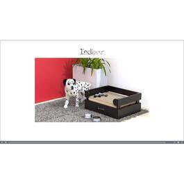Indipets Otso Wooden Crate Sofa w/ Wide Drawer