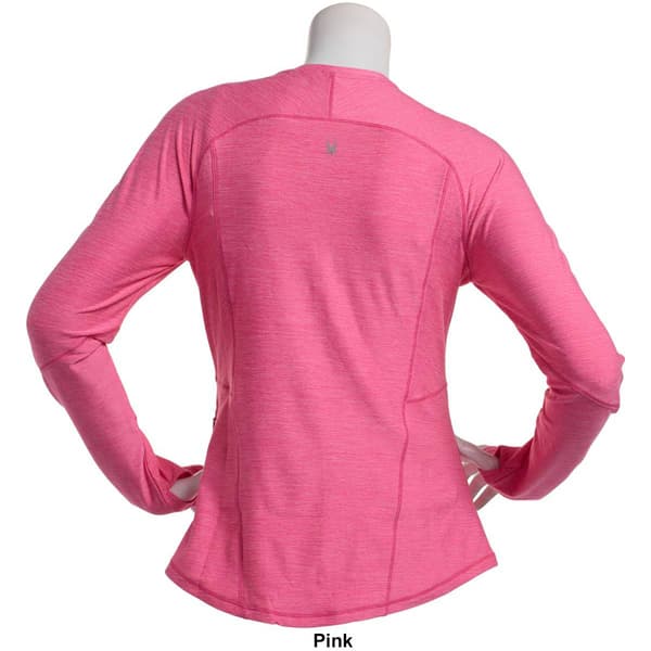 Womens Spyder Fleece Lined Long Sleeve Tee