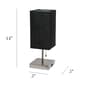 Simple Designs Petite Stick Lamp with USB Charging Port & Shade - image 7