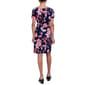 Petite Robbie Bee Short Sleeve Floral Side Tie Sheath Dress - image 2