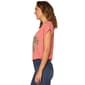 Plus Size Democracy Cap Sleeve Round Neck Floral Blouse - image 3