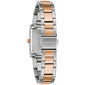 Womens Caravelle by Bulova Two-Tone Rectangular Watch - 45L187 - image 3