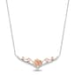 Enchanted by Disney Sterling Silver Rose Gold Rose Pendant - image 1