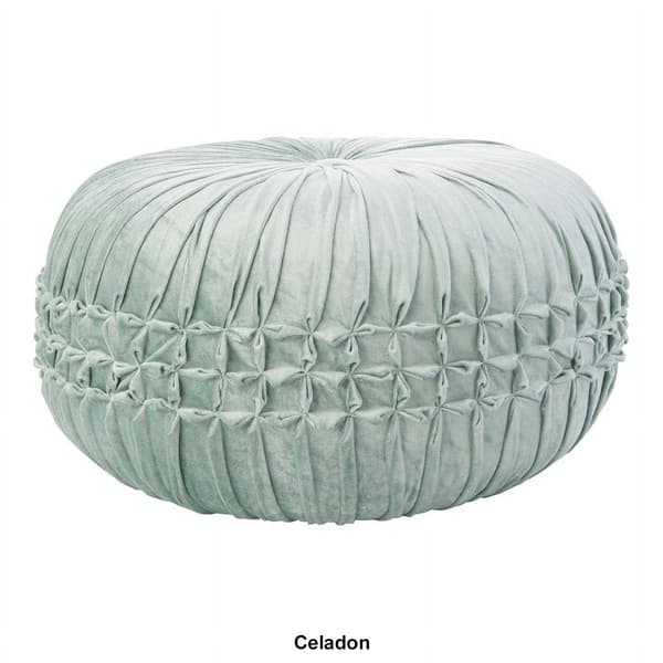 Nourison Velvet Pouf