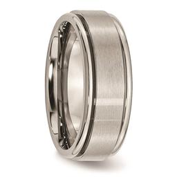 Mens Endless Affection™ Engravable 8mm Satin Finish Wedding Band