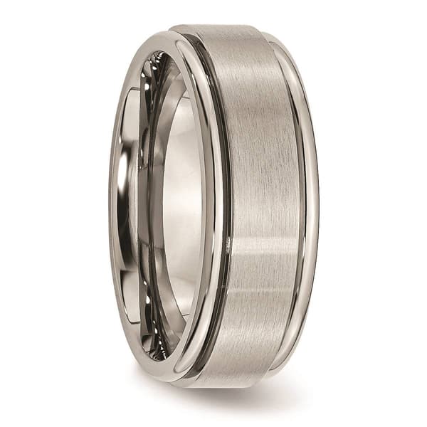 Mens Endless Affection&#8482; Engravable 8mm Satin Finish Wedding Band