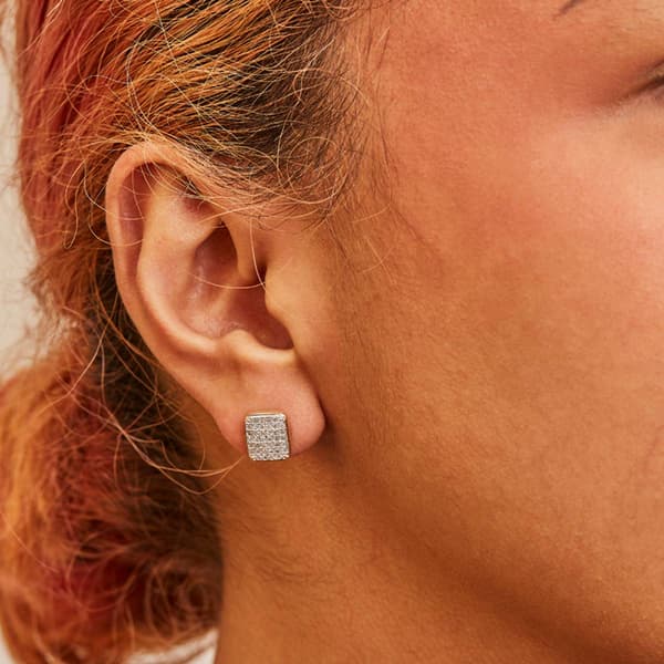 Haus of Brilliance 14kt. Gold 1/2ctw. Diamond Cluster Earrings