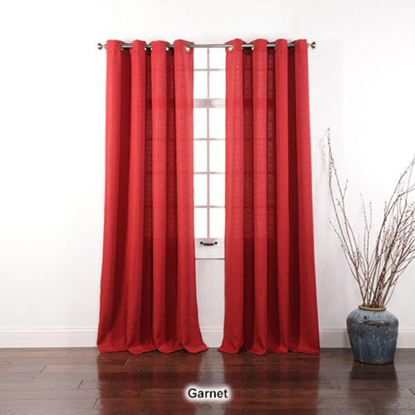 Gramercy Basket Weave Grommet Curtain Panel