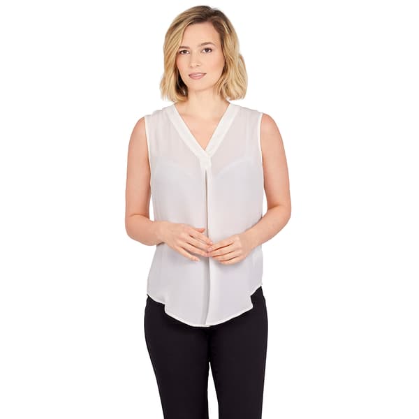 Plus Size Emaline Essentials Soild Georgette Blouse - image 