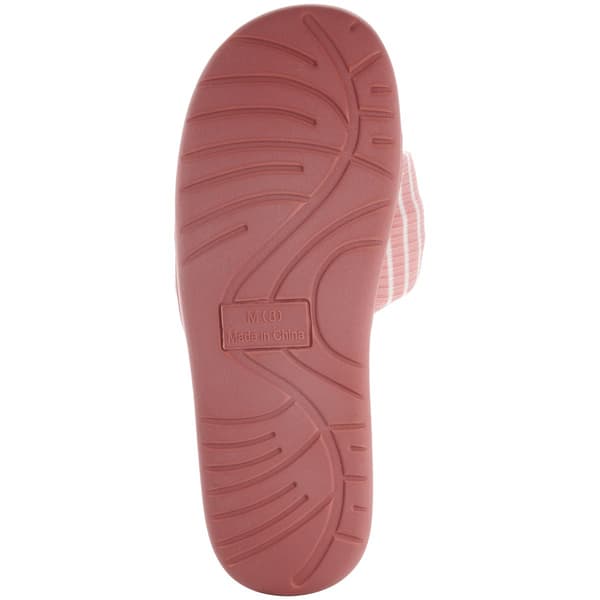 Womens Ella & Joy Stripe Knot Slide Slippers