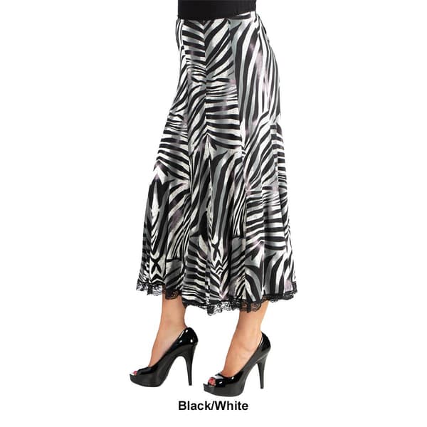 Womens 24/7 Comfort Apparel Midi Length A-Line Skirt
