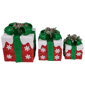 Northlight 3pc. Lighted Snowflakes Gift Boxes Christmas Décor - image 1