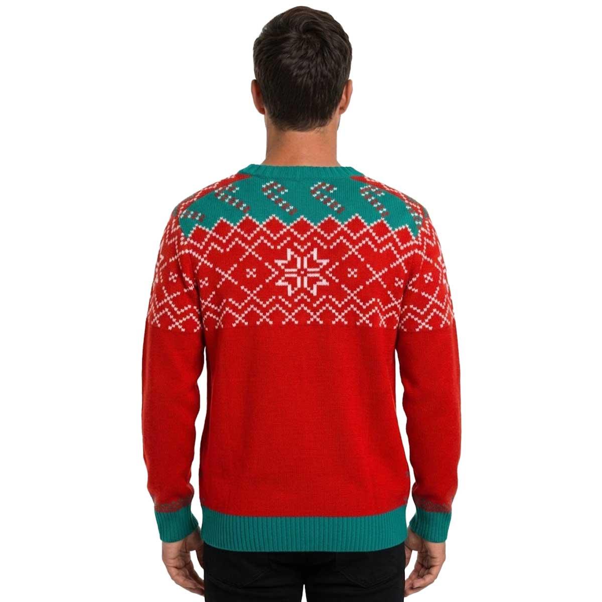 Mens Holiday Hype Holiday Punch Ugly Christmas Sweater