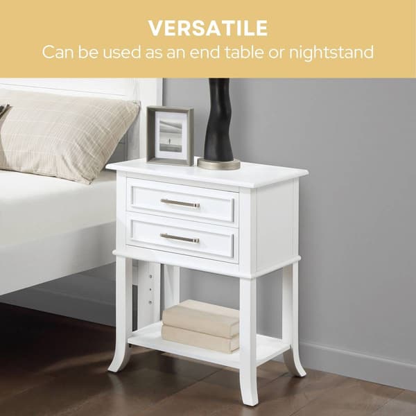Convenience Concepts Sydney 2 Drawer End Table