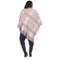 Plus Size White Mark Dakota Poncho - Pink/Grey - image 2