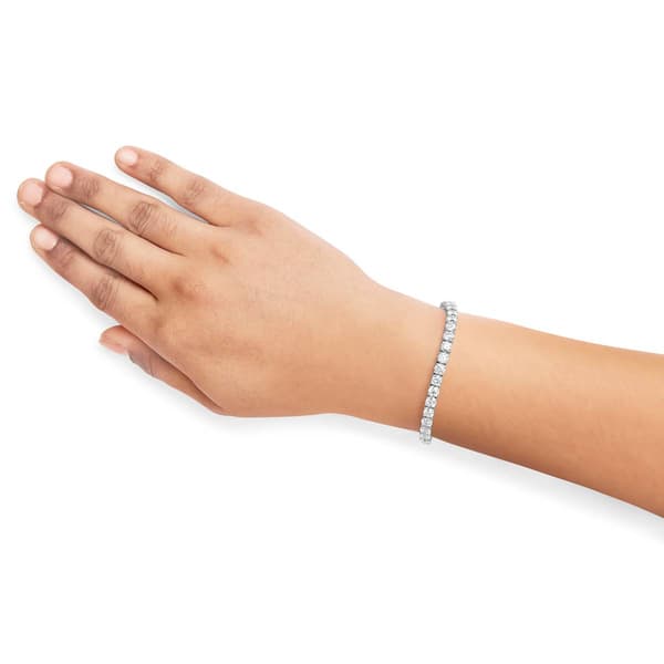 Haus of Brilliance White Gold 1ct. Lab Grown Diamond Bracelet