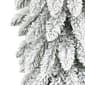 Puleo International 7ft. Pre-Lit Flocked Pencil Christmas Tree - image 5