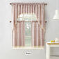 Maisie Woven Plaid Macramé Trim Kitchen Curtains - image 3