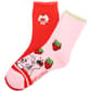 Girls Strawberry Shortcake Crew Roll Cuff Socks - image 1