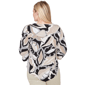 Petite Alfred Dunner Detail Driven 3/4 Sleeve Palm Leaf Blouse - image 2