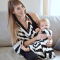 Womens Zalamoon Multi-Wear Striped Infinity Maternity Shawl - image 1