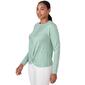 Petite Skye''s The Limit Sky And Sea 3/4 Sleeve Crew Neck Top - image 3