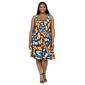 Plus Size 24/7 Comfort Apparel Butterfly Fit & Flare Dress - image 1