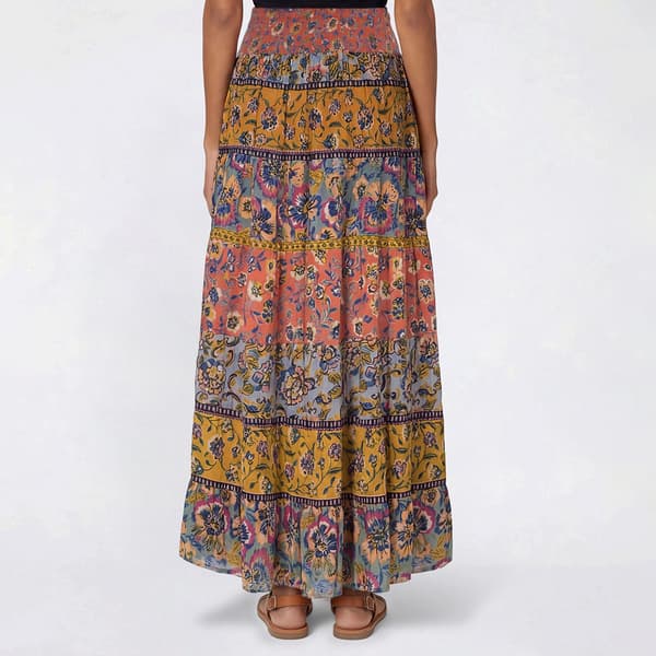 Juniors Angie Smock Waist Tier Maxi Skirt