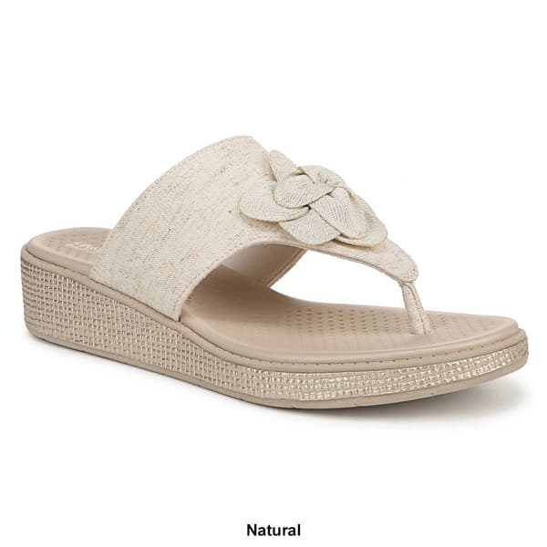 Womens LifeStride Bloom Wedge Thong Sandals