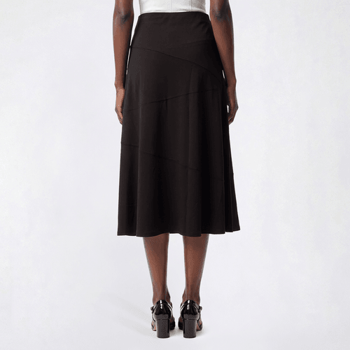 Womens Adrianna Papell Solid Pull On Midi Skirt