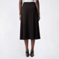 Womens Adrianna Papell Solid Pull On Midi Skirt - image 2