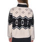Womens DKNY Sport Geometric Mock Neck Sherpa Jacket - image 2