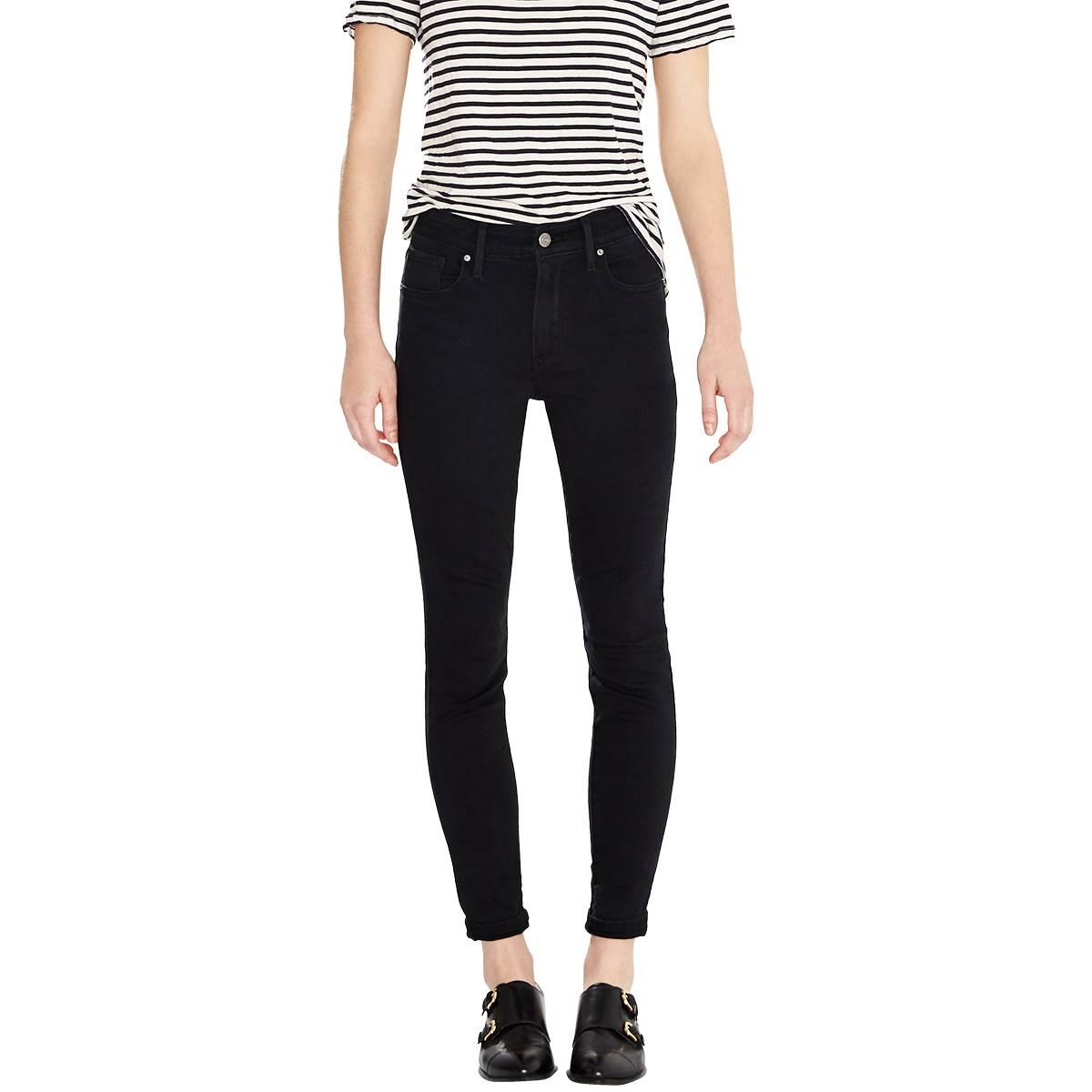 Womens Levi’s® 721 High Rise Soft Black Skinny Jeans