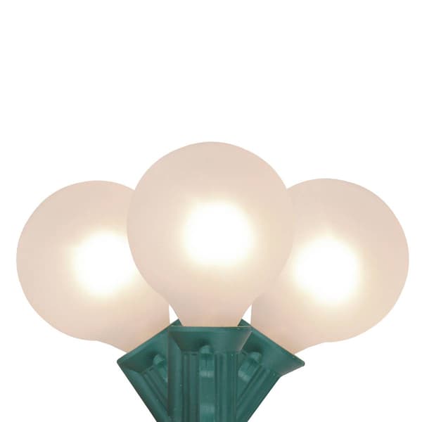 Northlight Seasonal Frosted White G50 Globe Patio Lights Set - image 