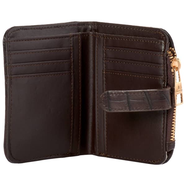 Womens London Fog Gitty Croco Mini 2 In 1 Wallet