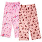 Girls (4-6x) Betsey Johnson 2pk. Bear/Sweets Plush Pajama Pants - image 2