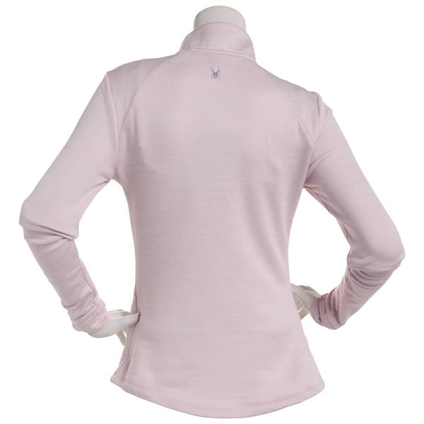 Womens Spyder Long Sleeve Half Zip Mock Neck Sweatshirt