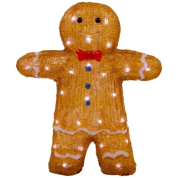 Northlight Seasonal 16in. LED Gingerbread Man Christmas Decor - image 