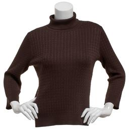 Womens 90 Degree(R) by Reflex Long Sleeve Ribbed Turtleneck Sweater