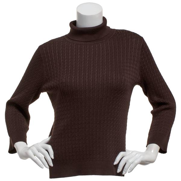 Womens 90 Degree(R) by Reflex Long Sleeve Ribbed Turtleneck Sweater - image 
