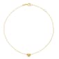 Gold Classics&#8482; 14kt. Yellow Gold Heart  on Twist Chain Anklet - image 2